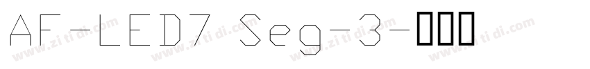 AF-LED7 Seg-3字体转换